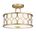 MERIDIAN, MID-CENTURY MODERN BOHEMIAN SEMI-FLUSH, SEMI FLUSH MOUNT LIGHT