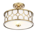MERIDIAN, MID-CENTURY MODERN BOHEMIAN SEMI-FLUSH, SEMI FLUSH MOUNT LIGHT