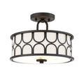 MERIDIAN, MID-CENTURY MODERN BOHEMIAN SEMI-FLUSH, SEMI FLUSH MOUNT LIGHT