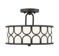 MERIDIAN, MID-CENTURY MODERN BOHEMIAN SEMI-FLUSH, SEMI FLUSH MOUNT LIGHT