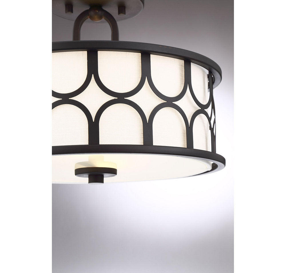 MERIDIAN, MID-CENTURY MODERN BOHEMIAN SEMI-FLUSH, SEMI FLUSH MOUNT LIGHT