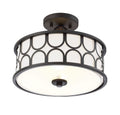 MERIDIAN, MID-CENTURY MODERN BOHEMIAN SEMI-FLUSH, SEMI FLUSH MOUNT LIGHT