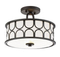 MERIDIAN, MID-CENTURY MODERN BOHEMIAN SEMI-FLUSH, SEMI FLUSH MOUNT LIGHT