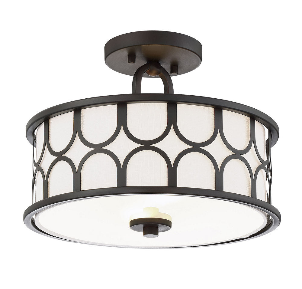 MERIDIAN, MID-CENTURY MODERN BOHEMIAN SEMI-FLUSH, SEMI FLUSH MOUNT LIGHT
