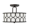 MERIDIAN, MID-CENTURY MODERN BOHEMIAN SEMI-FLUSH, SEMI FLUSH MOUNT LIGHT