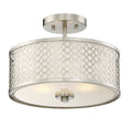MERIDIAN, MODERN SEMI-FLUSH 2, SEMI FLUSH MOUNT LIGHT