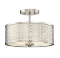 MERIDIAN, MODERN SEMI-FLUSH 2, SEMI FLUSH MOUNT LIGHT