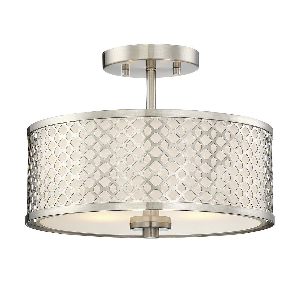 MERIDIAN, MODERN SEMI-FLUSH 2, SEMI FLUSH MOUNT LIGHT