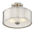 MERIDIAN, MODERN SEMI-FLUSH 2, SEMI FLUSH MOUNT LIGHT