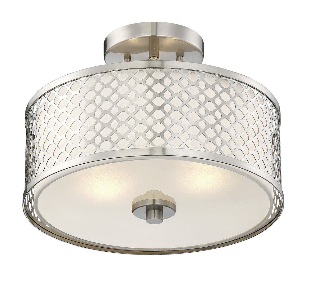 MERIDIAN, MODERN SEMI-FLUSH 2, SEMI FLUSH MOUNT LIGHT