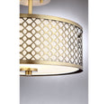 MERIDIAN, MODERN SEMI-FLUSH 2, SEMI FLUSH MOUNT LIGHT
