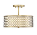 MERIDIAN, MODERN SEMI-FLUSH 2, SEMI FLUSH MOUNT LIGHT