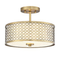 MERIDIAN, MODERN SEMI-FLUSH 2, SEMI FLUSH MOUNT LIGHT