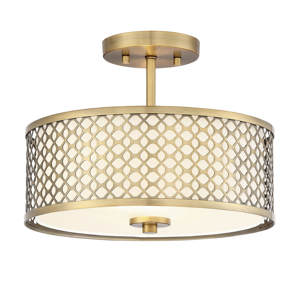 MERIDIAN, MODERN SEMI-FLUSH 2, SEMI FLUSH MOUNT LIGHT