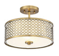 MERIDIAN, MODERN SEMI-FLUSH 2, SEMI FLUSH MOUNT LIGHT