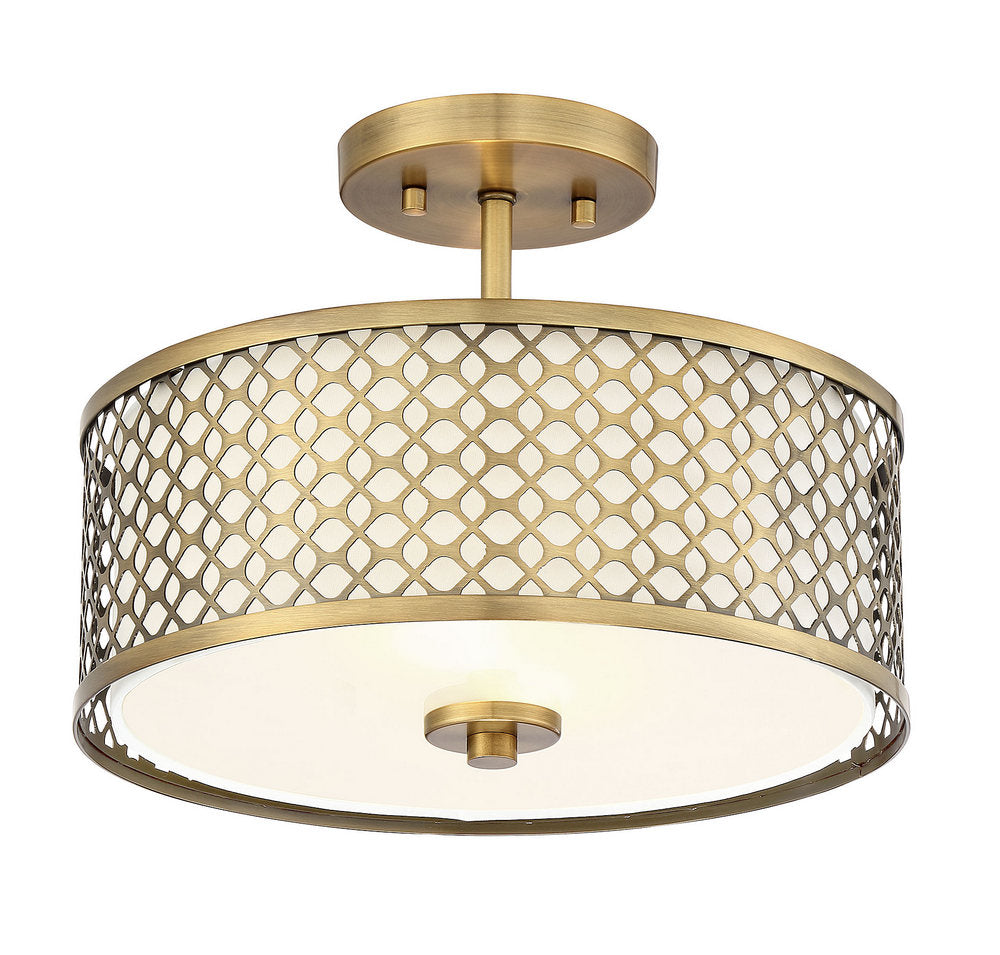 MERIDIAN, MODERN SEMI-FLUSH 2, SEMI FLUSH MOUNT LIGHT