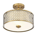 MERIDIAN, MODERN SEMI-FLUSH 2, SEMI FLUSH MOUNT LIGHT