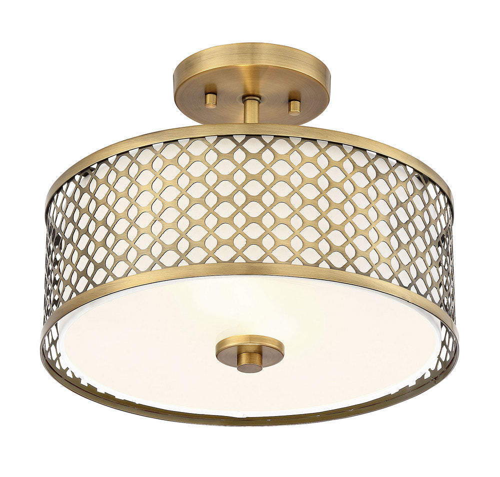 MERIDIAN, MODERN SEMI-FLUSH 2, SEMI FLUSH MOUNT LIGHT