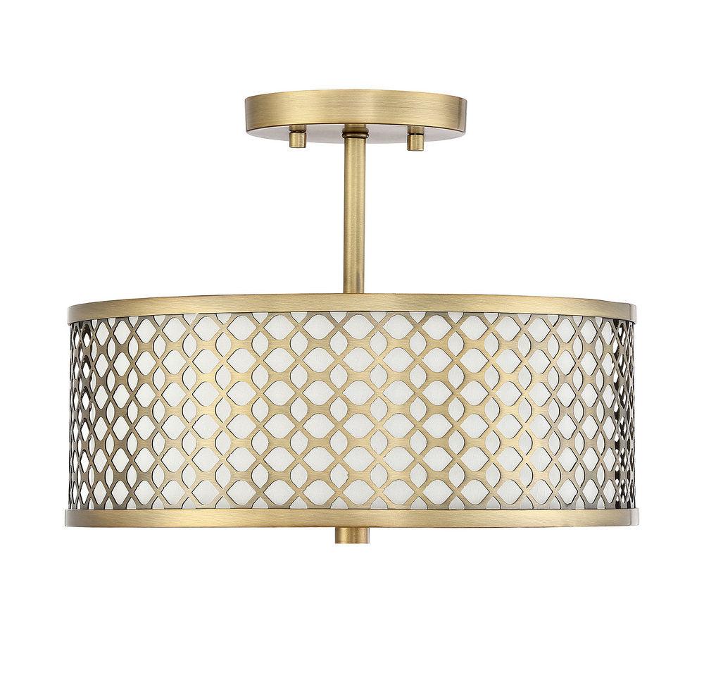 MERIDIAN, MODERN SEMI-FLUSH 2, SEMI FLUSH MOUNT LIGHT