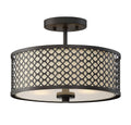 MERIDIAN, MODERN SEMI-FLUSH 2, SEMI FLUSH MOUNT LIGHT