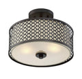MERIDIAN, MODERN SEMI-FLUSH 2, SEMI FLUSH MOUNT LIGHT
