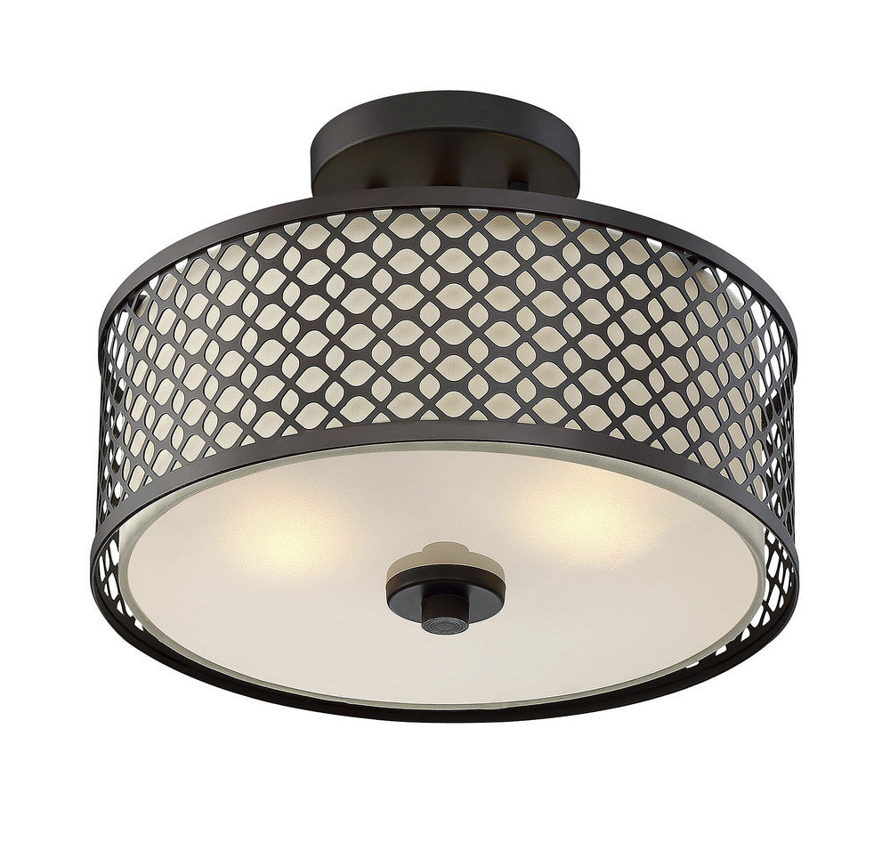 MERIDIAN, MODERN SEMI-FLUSH 2, SEMI FLUSH MOUNT LIGHT