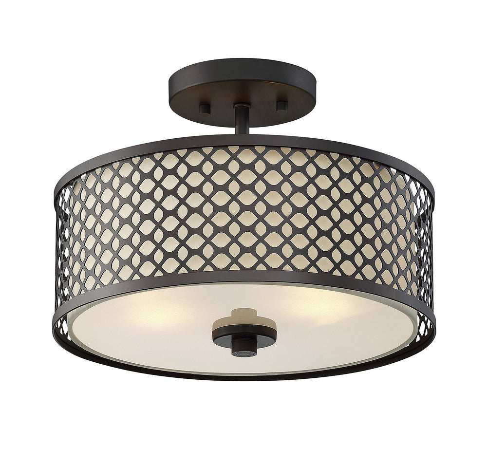 MERIDIAN, MODERN SEMI-FLUSH 2, SEMI FLUSH MOUNT LIGHT