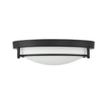 MERIDIAN, MODERN MATTE BLACK SEMI-FLUSH, SEMI FLUSH MOUNT LIGHT