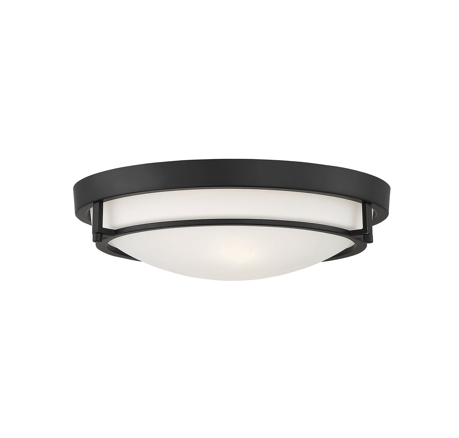 MERIDIAN, MODERN MATTE BLACK SEMI-FLUSH, SEMI FLUSH MOUNT LIGHT