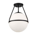 MERIDIAN, MID-CENTURY MODERN MODERN SEMI-FLUSH, SEMI FLUSH MOUNT LIGHT