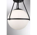 MERIDIAN, MID-CENTURY MODERN MODERN SEMI-FLUSH, SEMI FLUSH MOUNT LIGHT