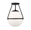 MERIDIAN, MID-CENTURY MODERN MODERN SEMI-FLUSH, SEMI FLUSH MOUNT LIGHT