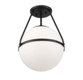 MERIDIAN, MID-CENTURY MODERN MODERN SEMI-FLUSH, SEMI FLUSH MOUNT LIGHT