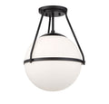 MERIDIAN, MID-CENTURY MODERN MODERN SEMI-FLUSH, SEMI FLUSH MOUNT LIGHT