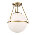 MERIDIAN, MID-CENTURY MODERN MODERN SEMI-FLUSH, SEMI FLUSH MOUNT LIGHT
