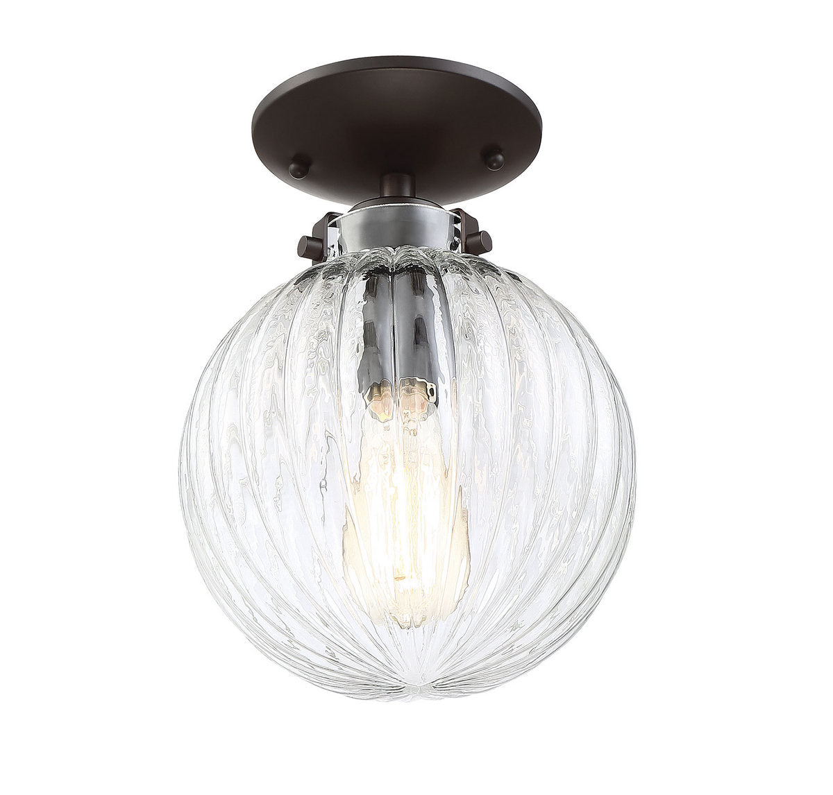 MERIDIAN, MODERN SEMI-FLUSH 3, SEMI FLUSH MOUNT LIGHT
