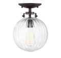 MERIDIAN, MODERN SEMI-FLUSH 3, SEMI FLUSH MOUNT LIGHT