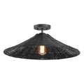 MERIDIAN, BOHEMIAN MID-CENTURY MODERN SEMI-FLUSH, SEMI FLUSH MOUNT LIGHT