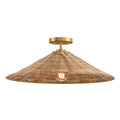 MERIDIAN, BOHEMIAN MID-CENTURY MODERN SEMI-FLUSH, SEMI FLUSH MOUNT LIGHT