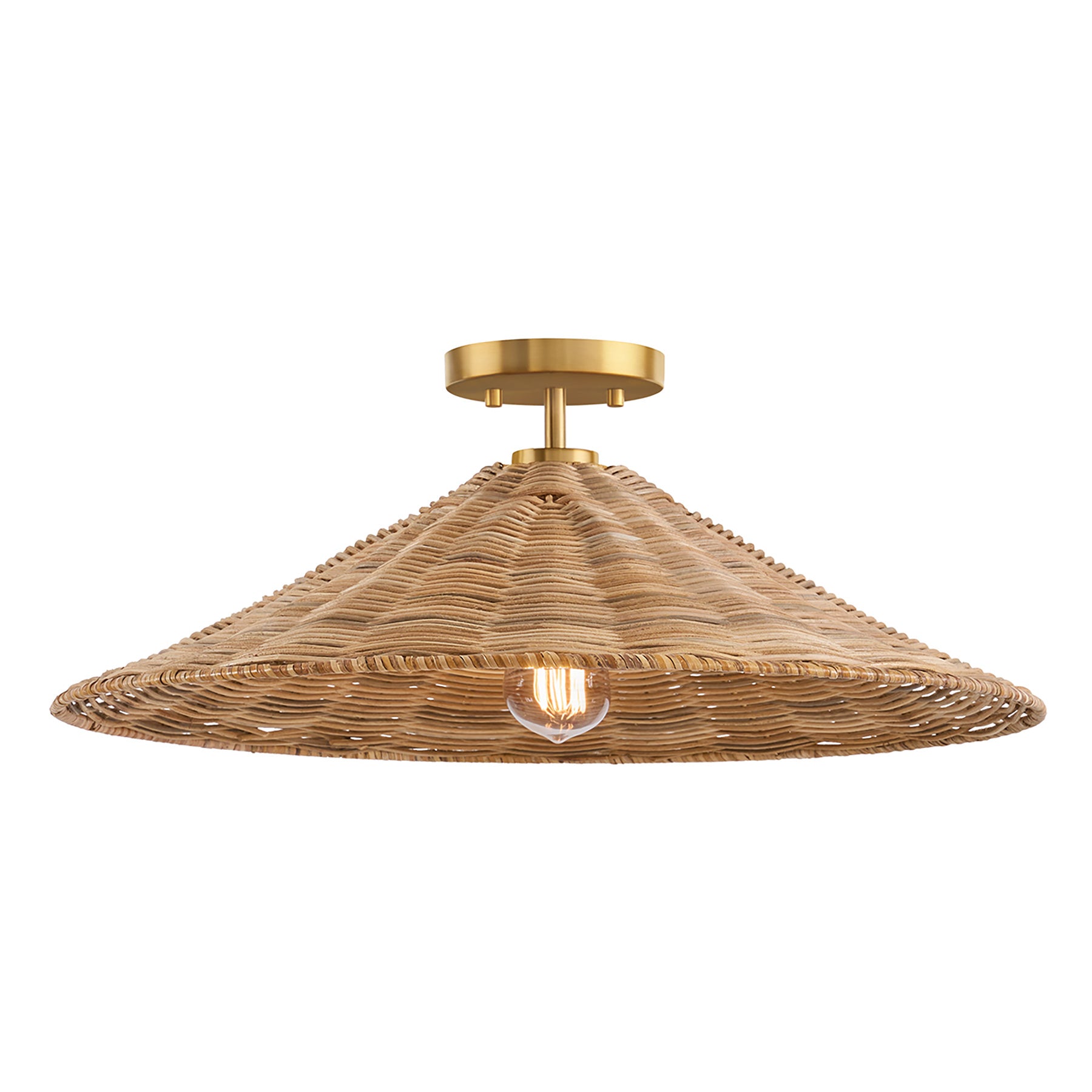 MERIDIAN, BOHEMIAN MID-CENTURY MODERN SEMI-FLUSH, SEMI FLUSH MOUNT LIGHT