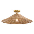 MERIDIAN, BOHEMIAN MID-CENTURY MODERN SEMI-FLUSH, SEMI FLUSH MOUNT LIGHT