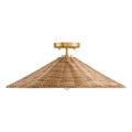 MERIDIAN, BOHEMIAN MID-CENTURY MODERN SEMI-FLUSH, SEMI FLUSH MOUNT LIGHT