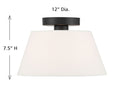 MERIDIAN, MODERN SEMI-FLUSH, SEMI FLUSH MOUNT LIGHT