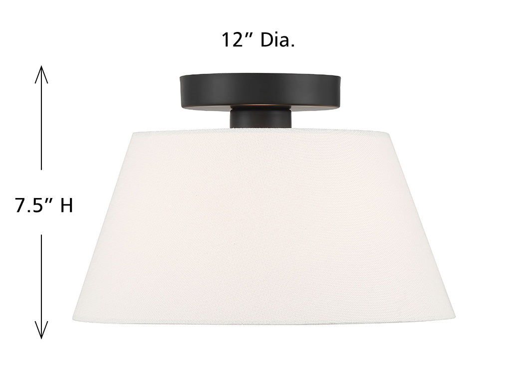 MERIDIAN, MODERN SEMI-FLUSH, SEMI FLUSH MOUNT LIGHT