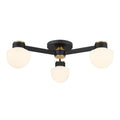 MERIDIAN, MID-CENTURY MODERN SEMI-FLUSH, SEMI FLUSH MOUNT LIGHT