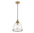 MERIDIAN, VINTAGE MID-CENTURY MODERN NATURAL BRASS PENDANT, PENDANT LIGHT