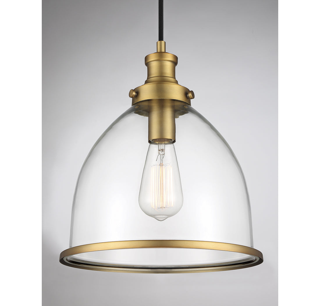 MERIDIAN, VINTAGE MID-CENTURY MODERN NATURAL BRASS PENDANT, PENDANT LIGHT