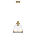 MERIDIAN, VINTAGE MID-CENTURY MODERN NATURAL BRASS PENDANT, PENDANT LIGHT