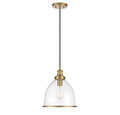 MERIDIAN, VINTAGE MID-CENTURY MODERN NATURAL BRASS PENDANT, PENDANT LIGHT