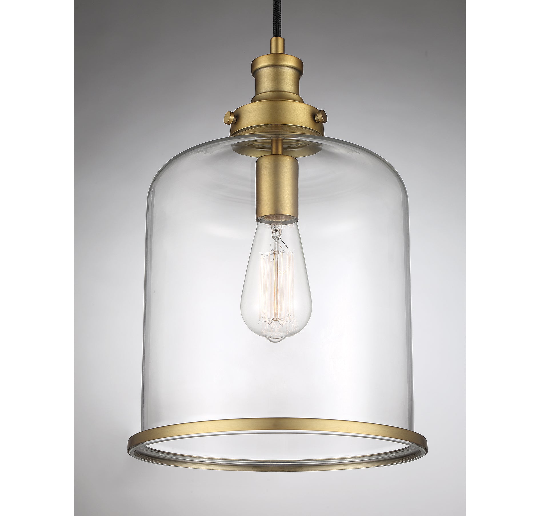 MERIDIAN, VINTAGE MID-CENTURY MODERN NATURAL BRASS PENDANT, PENDANT LIGHT